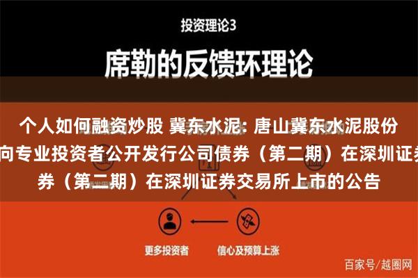 个人如何融资炒股 冀东水泥: 唐山冀东水泥股份有限公司2024年面向专业投资者公开发行公司债券（第二期）在深圳证券交易所上市的公告