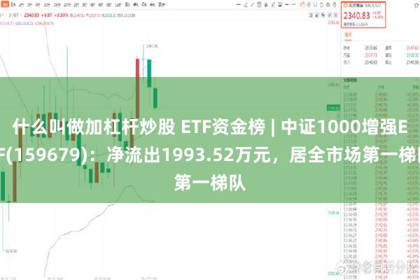 什么叫做加杠杆炒股 ETF资金榜 | 中证1000增强ETF(159679)：净流出1993.52万元，居全市场第一梯队